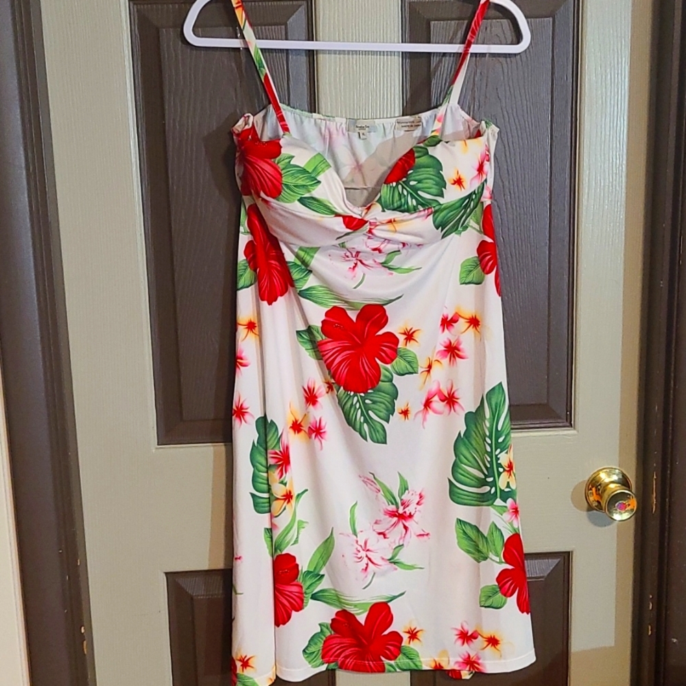 XL Hawaiian Spaghetti Strap Dress